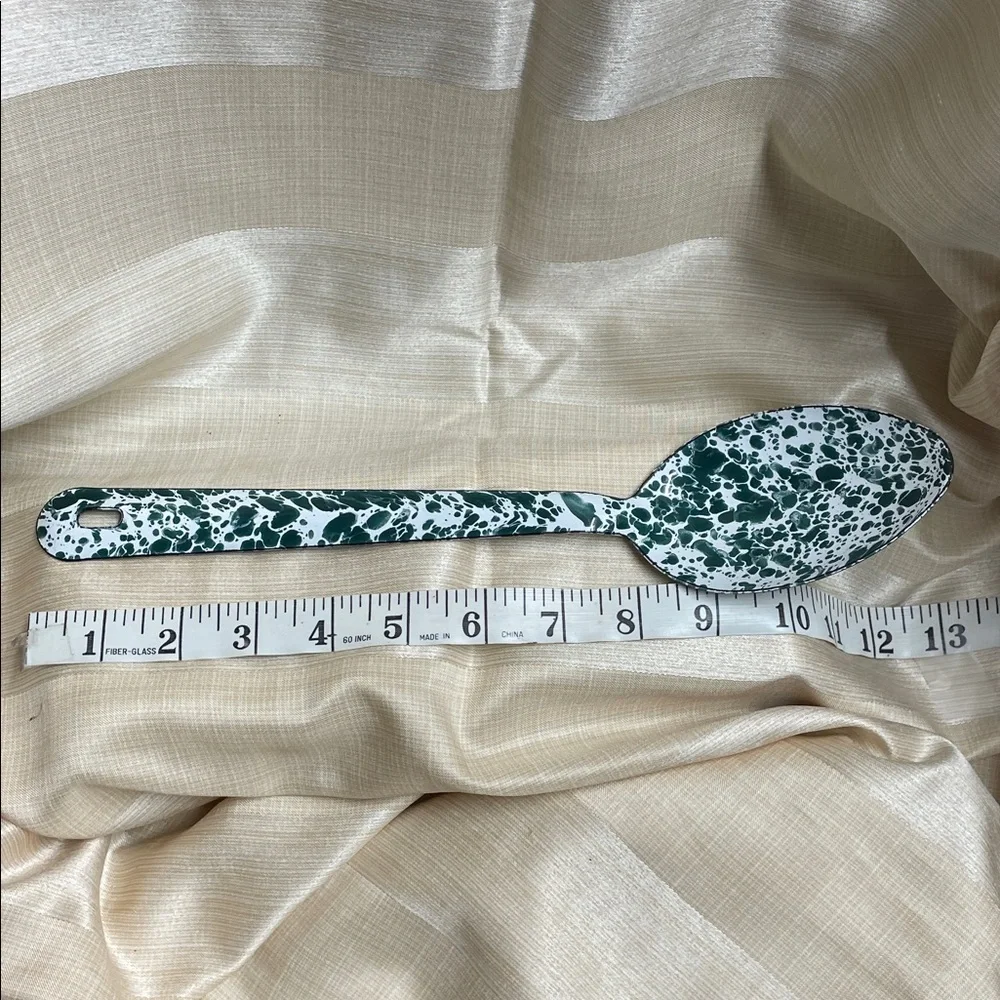 CGS International Speckled Green and White Serveware Set NWT set of three
